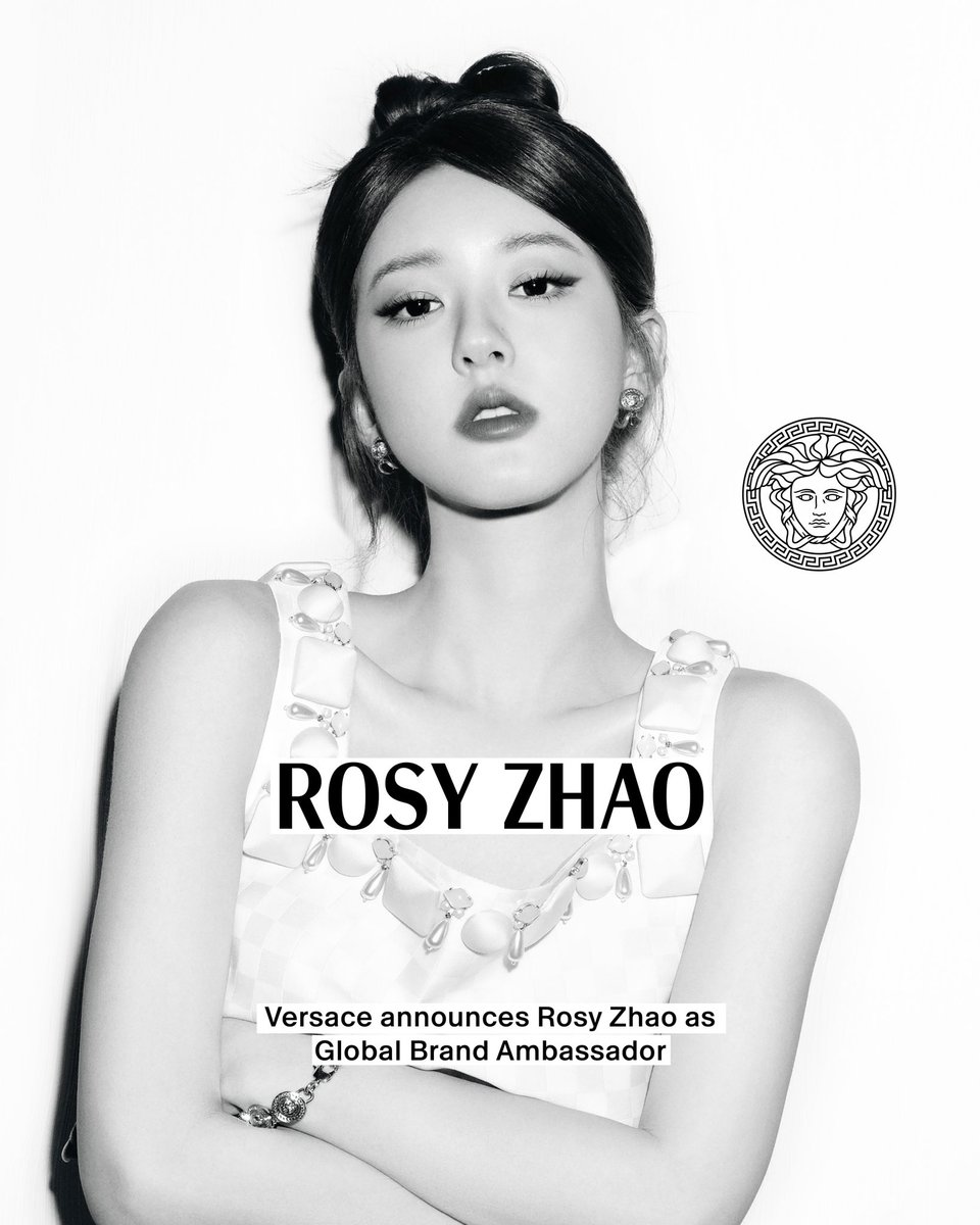 Versace announces Rosy Zhao as a new Global Brand Ambassador, on the occasion of her 25th birthday.

#RosyZhao
#Versace