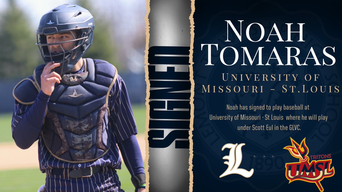 Congratulations to @NoahTomaras on signing with @UMSLBSB! Looking forward to seeing you do great things at the next level! #TEAM #WeAreLemont