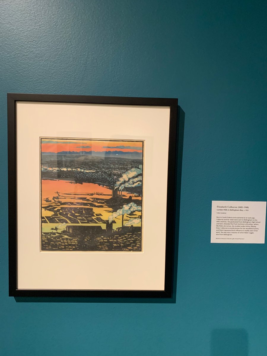 WAStateWomen's tweet photo. Saw these @WAStatewomen #WAwomen in the wild at @Whatcom_Museum for their coastal views exhibit! #womeninart #womeninhistory #whatcomhistory #bellingham 

#ElizabethColborne #HelenLoggie https://t.co/OVhqYNgnCI
