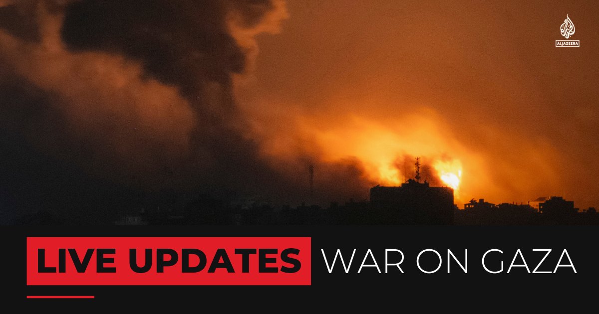Israeli air strikes struck near al-Nasr Hospital in western Gaza and caused missile fragments to fall in the courtyard of al-Shifa Medical Complex, resulting in 3 deaths and dozens of injuries. 🔴 LIVE updates: aje.io/o0az5h