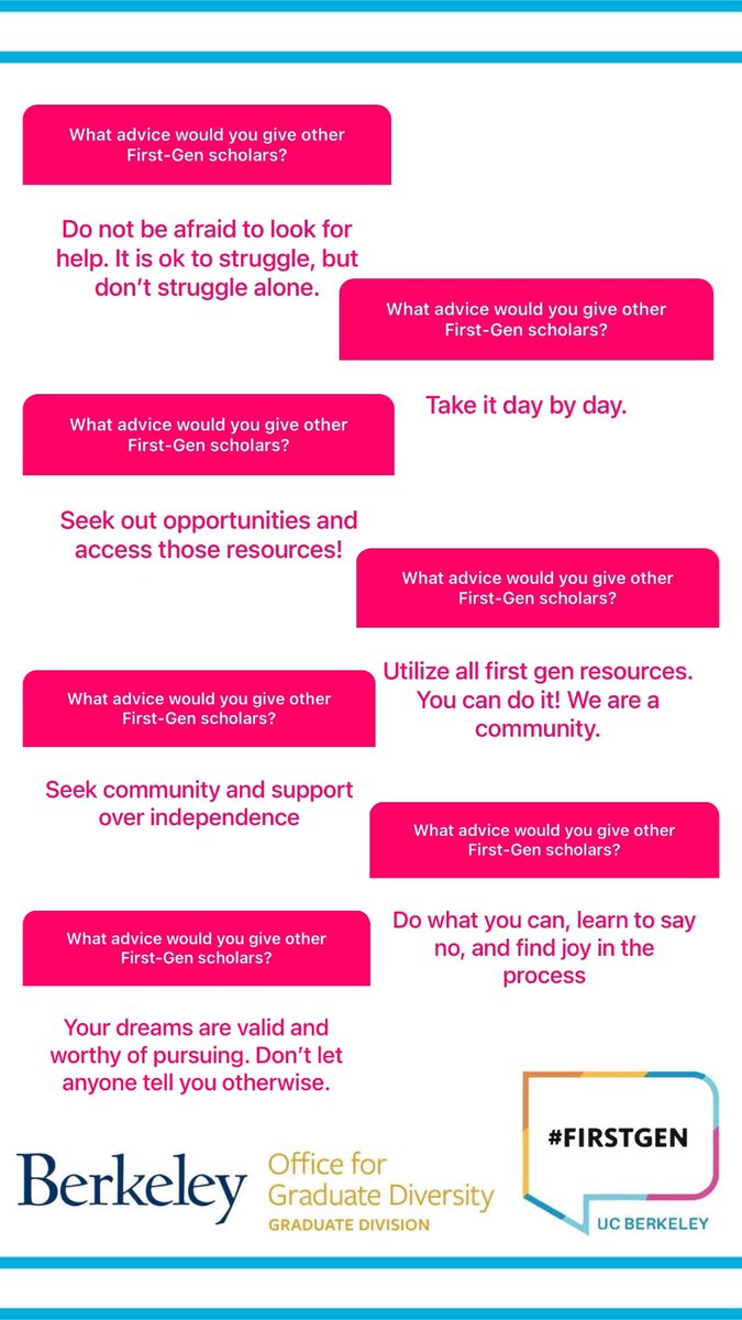 Checkout what our students had to say about their experiences as First-Gen students.