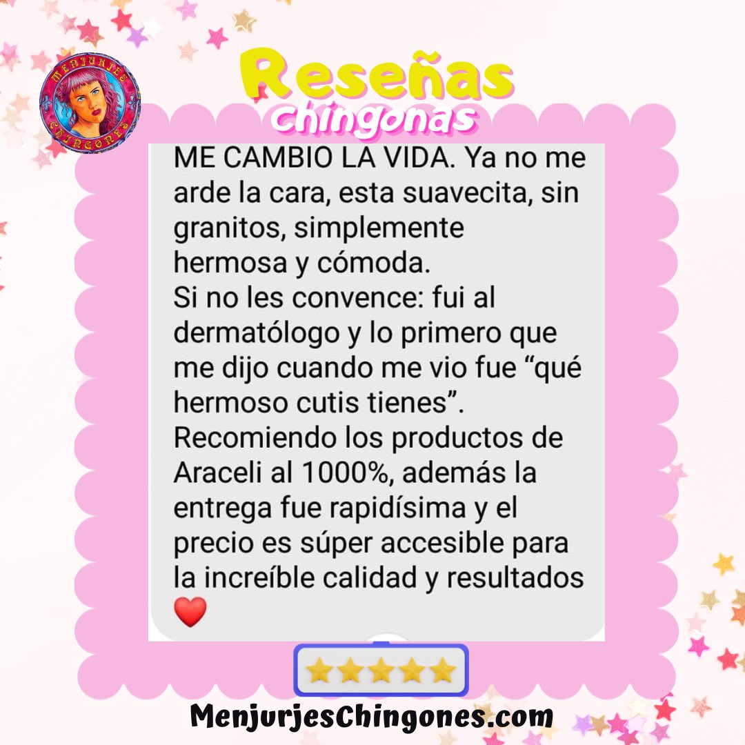 MenjurjesChing1's tweet photo. Que ustedes sean felices, nos hace felices y nos motiva a seguir sacando mejores fórmulas ✨🥰
#reseñaschingonas
#clientasfelices https://t.co/QJEahwh8D9