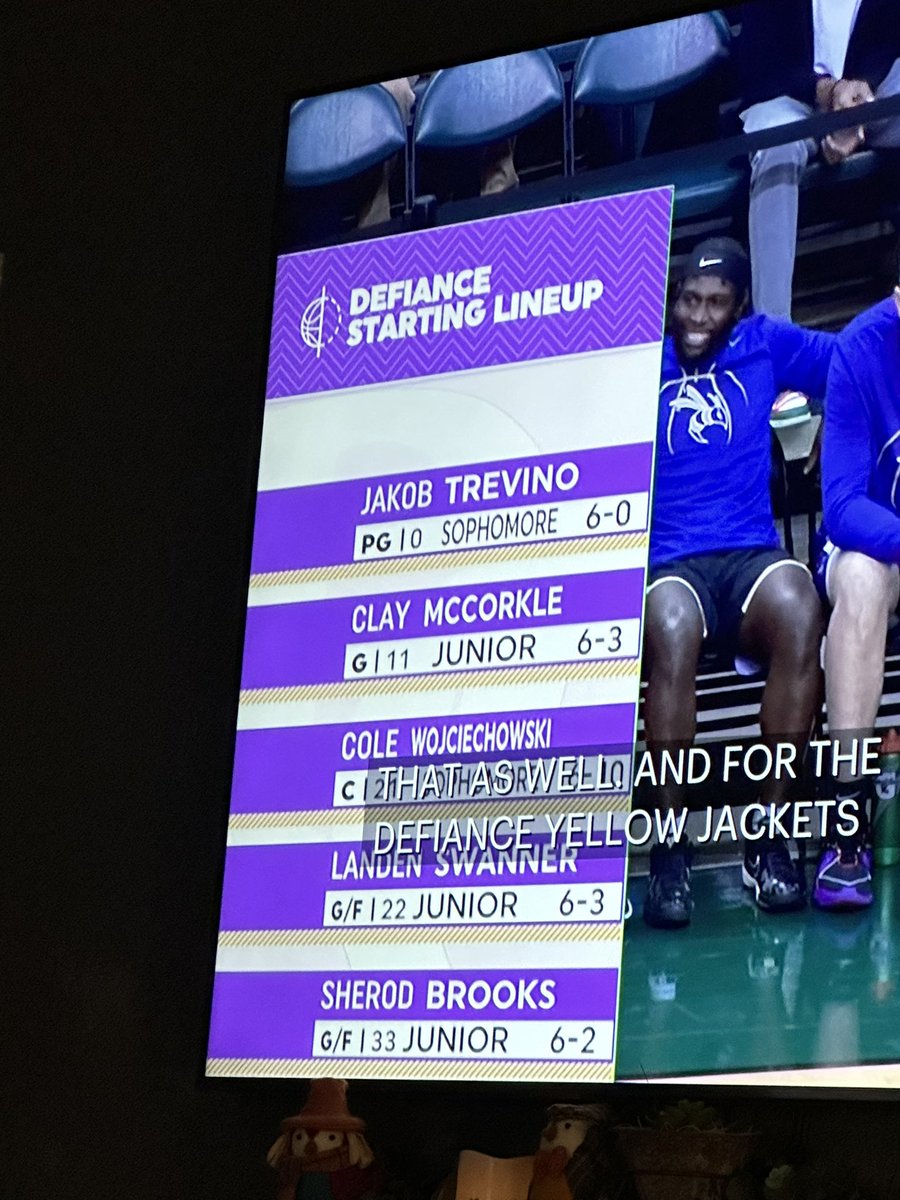 ___susie___'s tweet photo. Love watching @Clay_McCorkle play basketball even if it’s exhibition game on TV! Year 3 let’s go!! @DefiCollegeMBB https://t.co/umvHC1YGnX