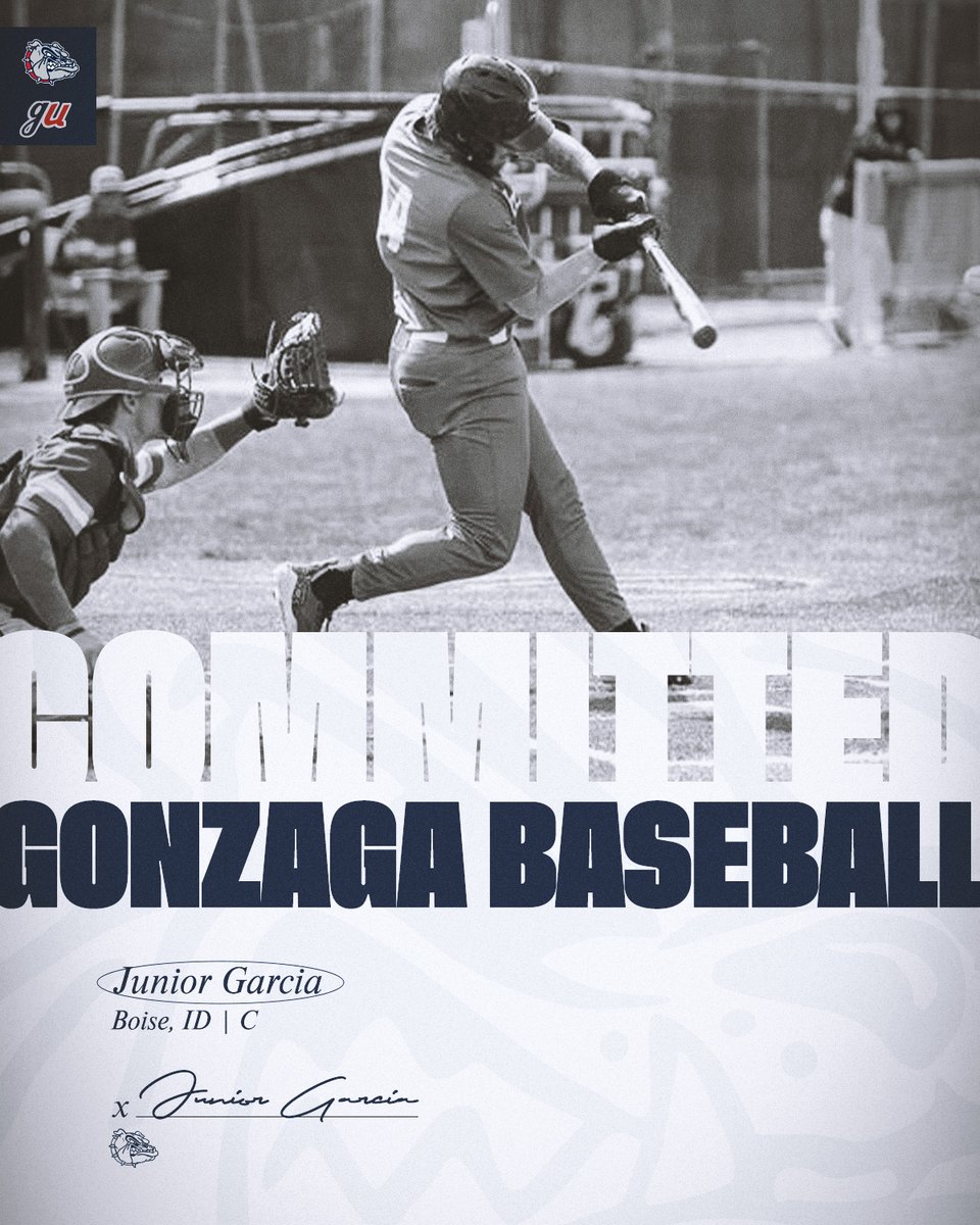 ✍️𝐼𝓉'𝓈 𝑜𝒻𝒻𝒾𝒸𝒾𝒶𝓁... welcome to Gonzaga, <a href="/JuniorG_34/">Junior Garcia</a>!

A transfer catcher from the College of Southern Idaho and former top-ranked catcher in Idaho by Perfect Game, Garcia will join GU next fall!

#GDTBAZ | #GoZags