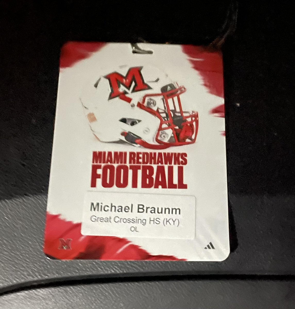 MichaelBraunm's tweet photo. Had a great time at Miami tonight. 
Thank you for the opportunity @CoadyKeller1 @Martin_Miami_HC @MiamiOHFootball @CoachBowling_GC @GCwarhawksfball @robertmobley27 @coachrfloyd https://t.co/2RqoRHUZ5L