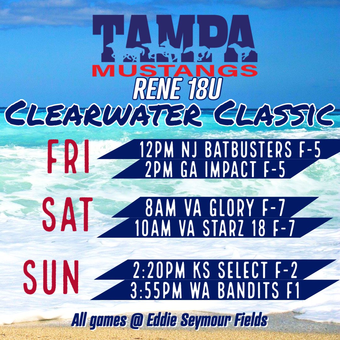 Looking forward to the Clearwater Classic this weekend!