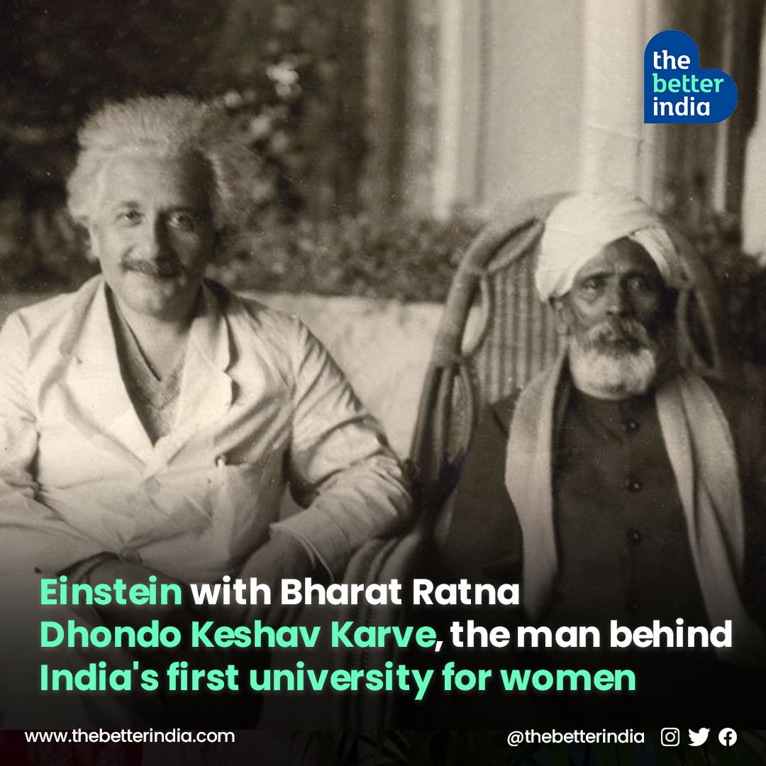 Professor Albert Einstein and Professor Dhondo Keshav Karve photographed together in the late 1920s.

#ForgottenHeroes #BharatRatna #unsungheros #historyofindia #ThisDayinHistory #DeathAnniversary
