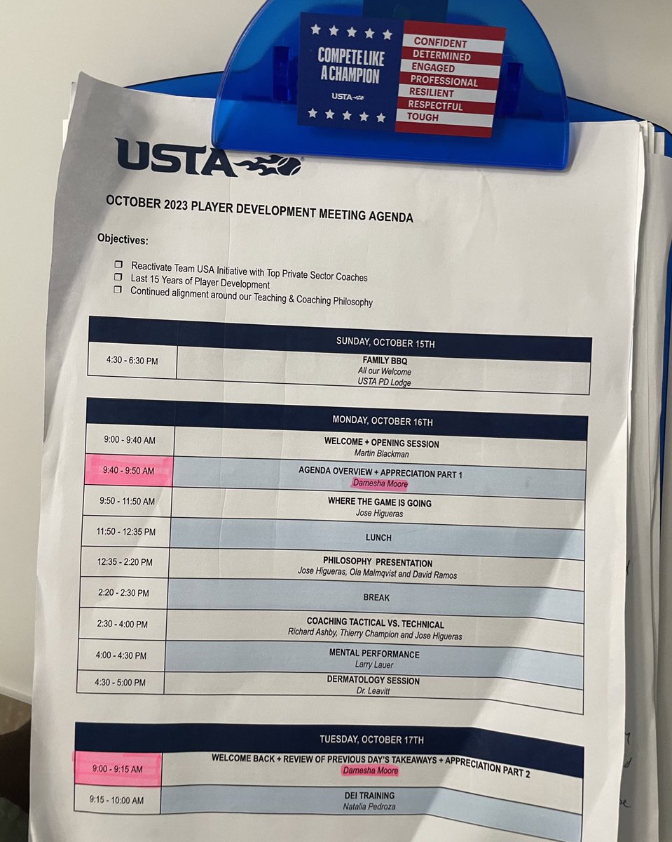 Darneshajmoore's tweet photo. Thankful🙏🏾 for the experience of hosting our USTA Player Development Meetings with Team USA and  the Top Private Coaches in the country🎾🇺🇸 https://t.co/yXNvLH4Bw1