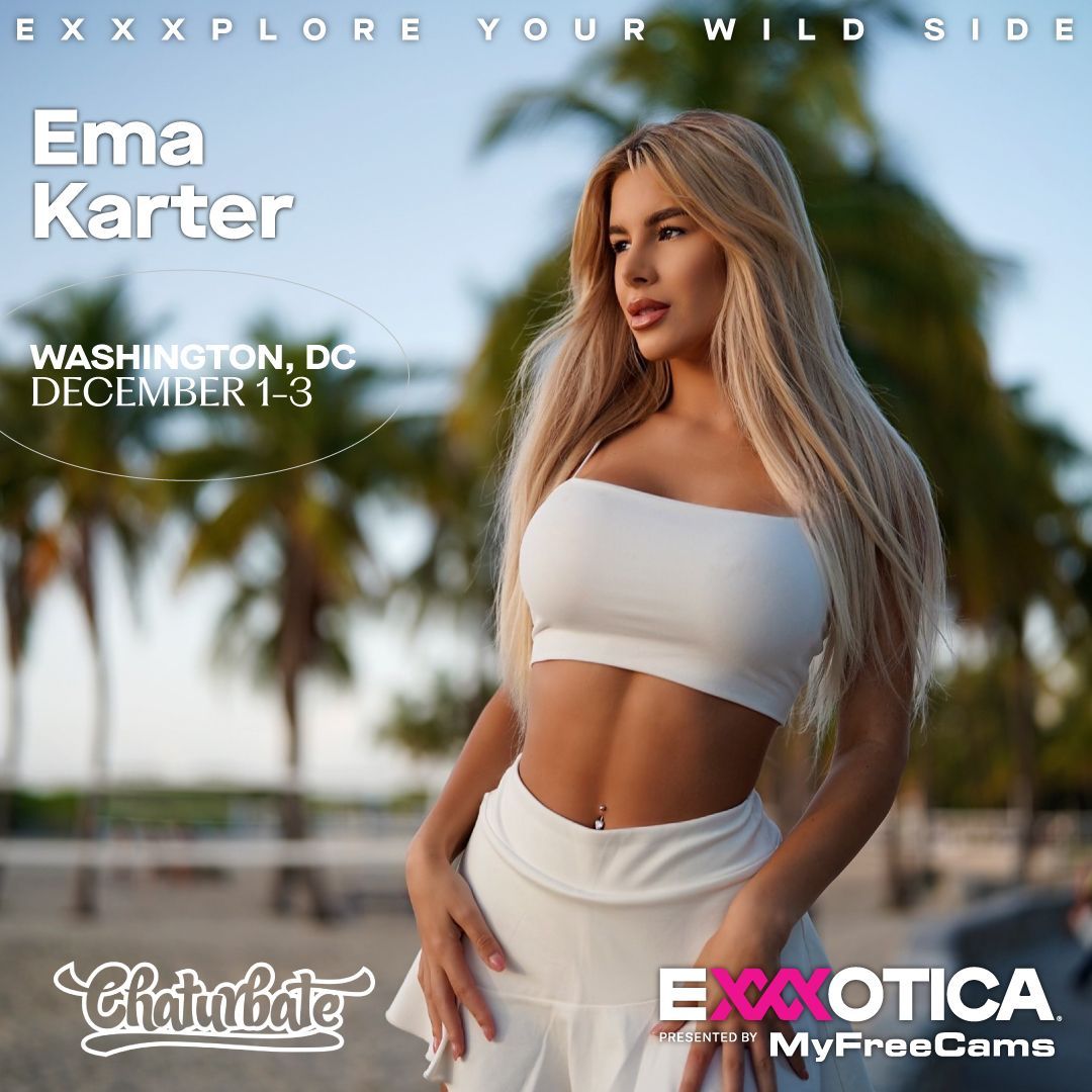 EXXXOTICA Expo على X: Ema Karter Appearing Live! t.coL4jeekXIg3  #CamModel #Chaturbate #ChicagoIL #EdisonNJ #MiamiFL #WashingtonDC  t.coImhkzWBAV3  X