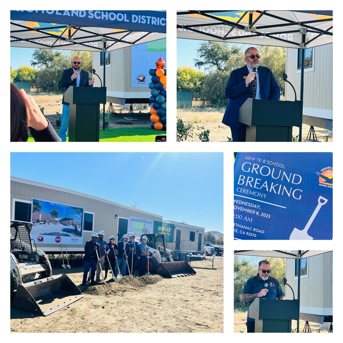 hilz2teach's tweet photo. A very special day for the @RomolandSD and was honored to be in attendance!
Ground Breaking for the 7th school in the district that will serve grades TK-8th. What bright futures the students of Romoland will have very shortly! @RomolandSup #Romogrows https://t.co/h4QQEnnPnu