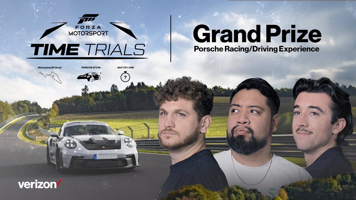 Think you’re faster than us?

With the help of @BoomTV and <a href="/Verizon/">Verizon</a>, you can win a Porsche Driving experience ($4,500 value) by outpacing TST in the Forza Motorsport Timed Trials

🏁 Ready, Set, RACE >>>  boom.tv/race-tst
⌛️ Ends Nov. 19th

LIVE!
tst.live
