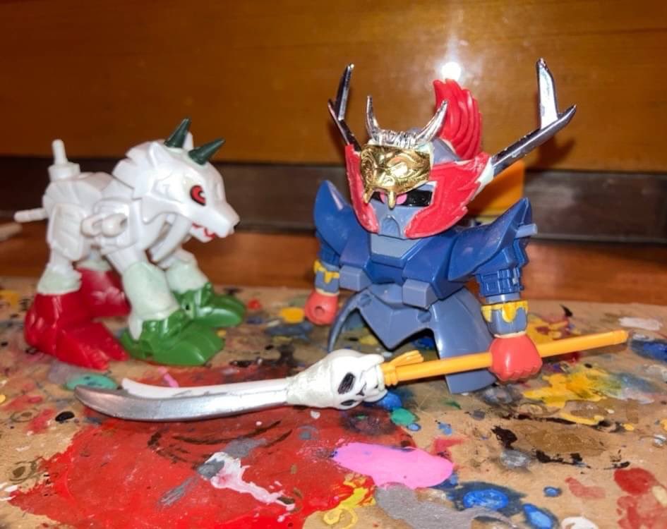 MusashingmanSub's tweet image. 前に作った黄虎璽(おうこジオング)
(パテやジャンク使用)
#SDガンダム　#SD武者ガンダム #ガンダム #SD戦国伝 #SD戦国伝地上最強編 #ジオング #黄虎璽 #エポキシパテ
#ガンプラ好きな人たちと繋がりたい 
#ガンプラはどんな自由な発想で作ってもいいんだ