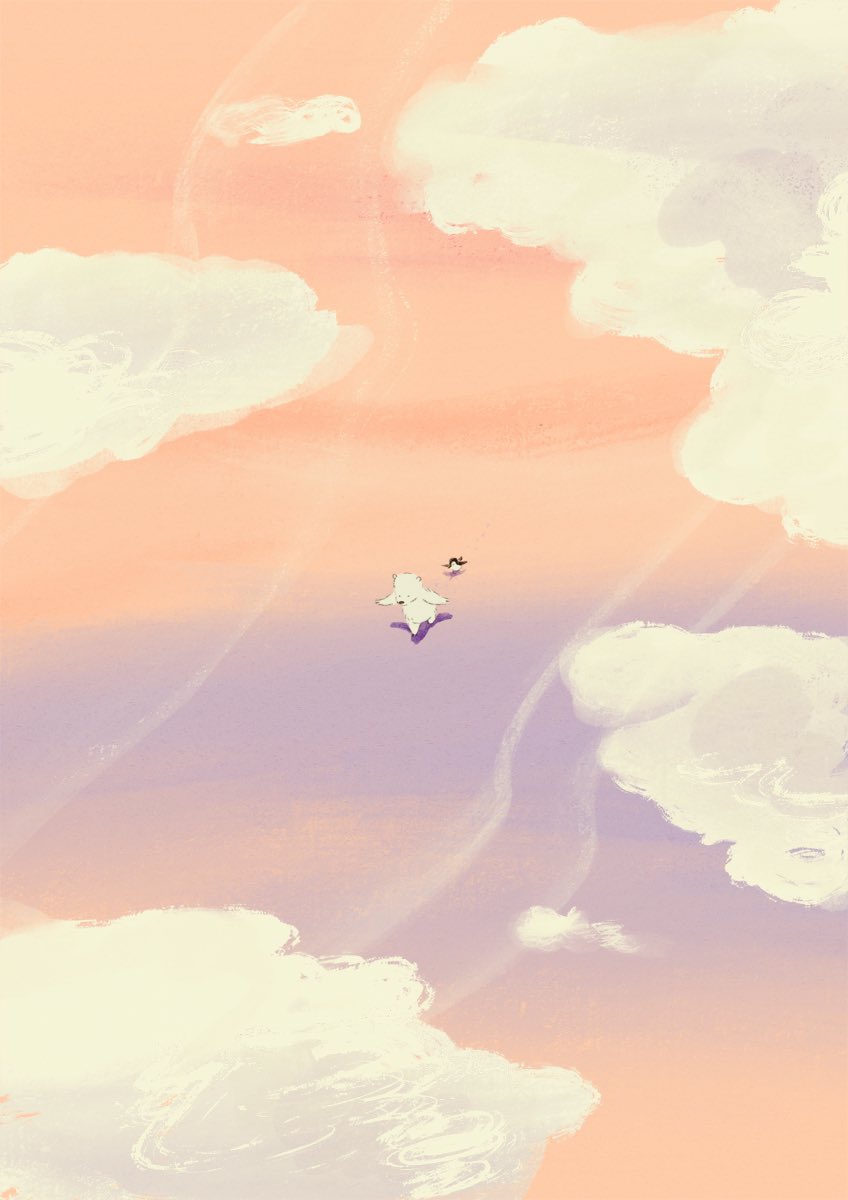 cloud sky solo sun flying outdoors scenery  illustration images