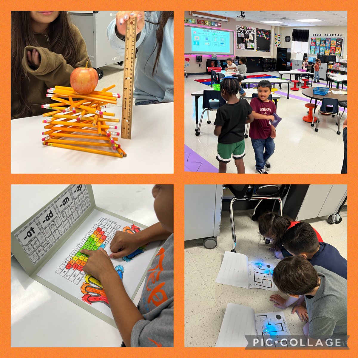 AguiarDriggers's tweet photo. Teamwork, collaboration, communication, critical thinking, creativity, Growth Mindset, Engineering Design Process, the importance of media balance, and keyboarding skills! These hounds 🐾 sure have been busy and having fun since the first day of school in the Driggers STEM Lab!!! https://t.co/AAMpRzyDQ4