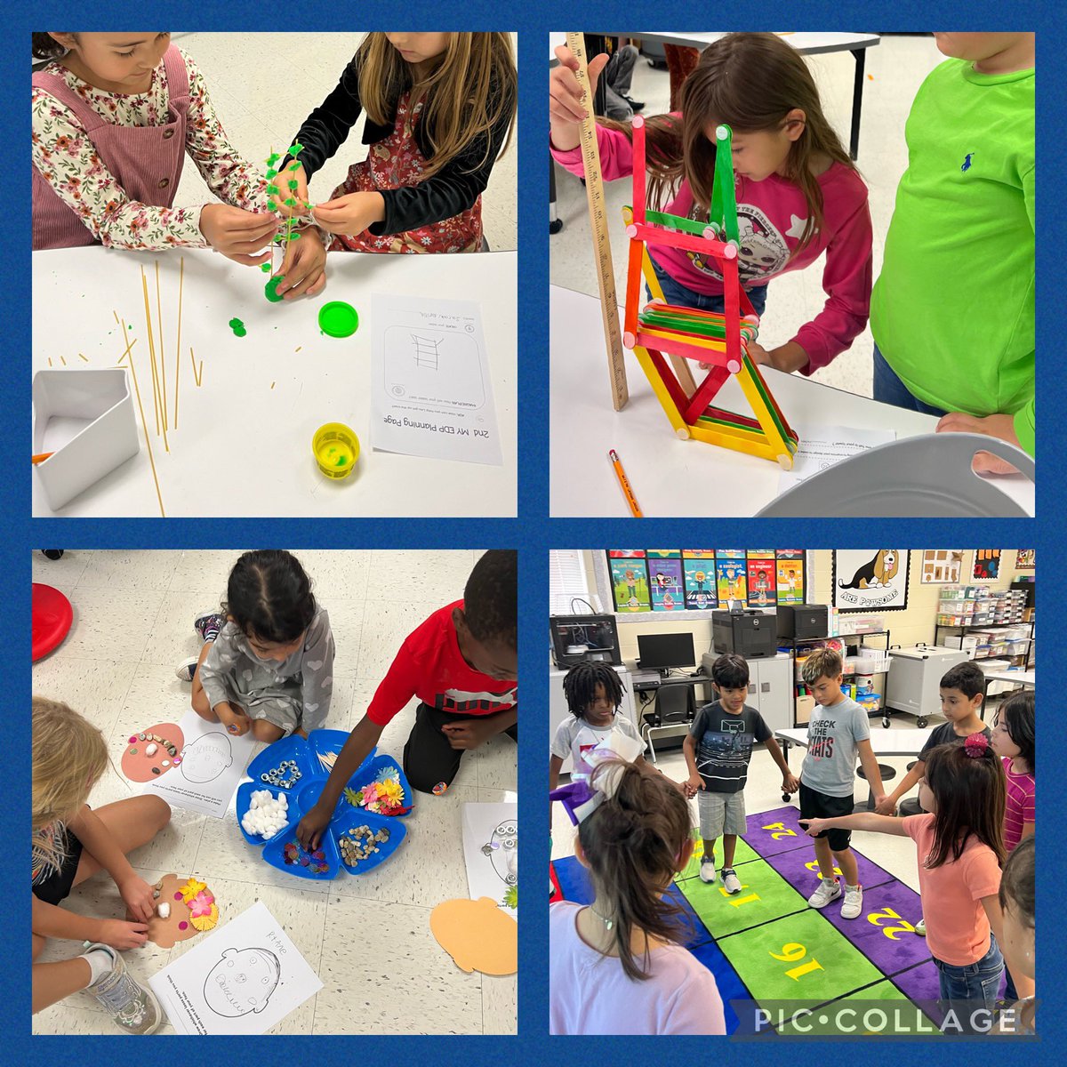 AguiarDriggers's tweet photo. Teamwork, collaboration, communication, critical thinking, creativity, Growth Mindset, Engineering Design Process, the importance of media balance, and keyboarding skills! These hounds 🐾 sure have been busy and having fun since the first day of school in the Driggers STEM Lab!!! https://t.co/AAMpRzyDQ4
