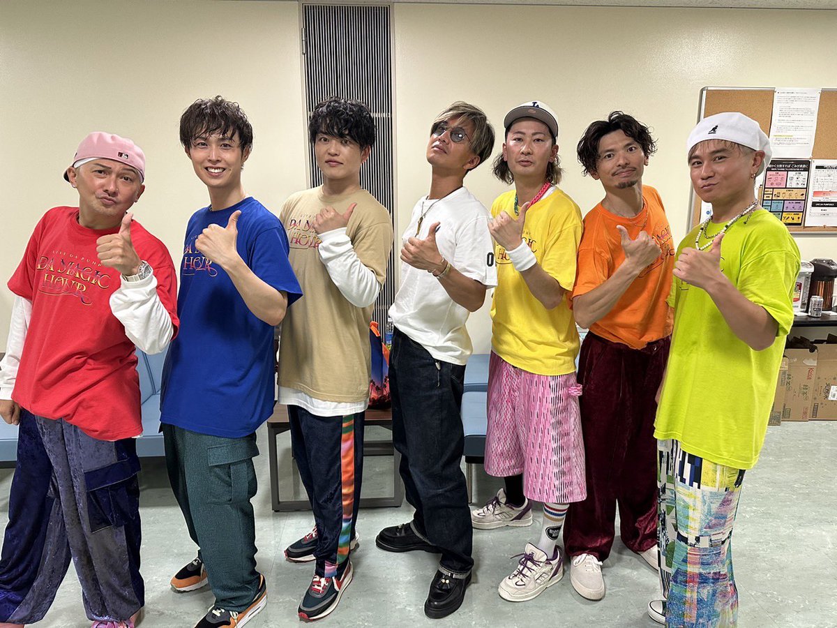 ISSA_from_DP's tweet photo. 「LIVE DA PUMP DA MAGIC HOUR」2023の想い出写真その１✨

#livedapumpdamagichour 
#dapump 
#dpc 
#2023の想い出写真 
#木村拓哉 さん
#ガチャムク さん
#岩井勇気 さん
#感謝 https://t.co/D742UK3Y2q