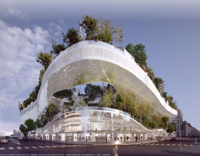 ClaireCardwell's tweet photo. This reverse pyramid is a green urban community in the skies of Paris https://t.co/Y51aZbexaQ #pyramid #reversepyramid #greenbuilding #soufujimoto #architect  #architecture #clairecardwell #clairelcardwell #paris #greenbuilding #thenakedarchitect #millearbres #thousandtrees https://t.co/yg2UI5L3Fa