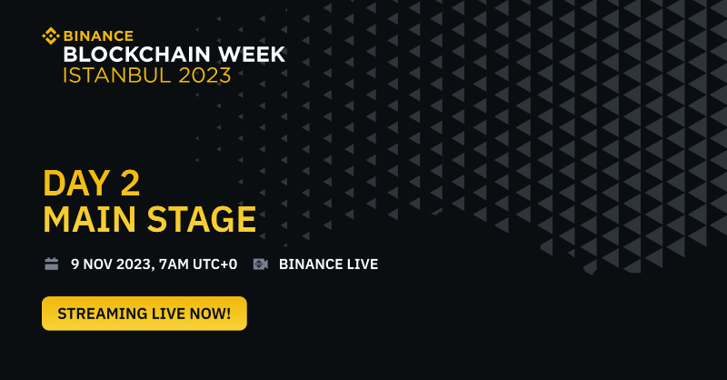 binance's tweet photo. Missed day 1 of #BinanceBlockchainWeek?

Don't worry, we still have day 2 ahead of us!

Make sure to tune in on #Binance live ⤵️