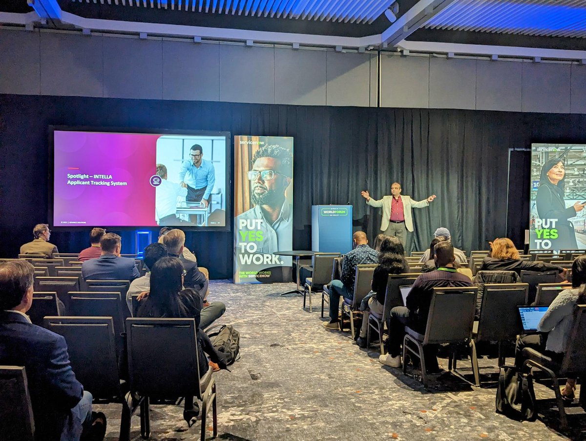 we_are_advance's tweet image. Our ServiceNow platform experts at the #servicenow World Forum breakout session, speaking about INTELLA by Advance Solutions, built on ServiceNow.
INTELLA by Advance Solutions delivers value across all aspects of Human Capital Management #hcmtechnology.