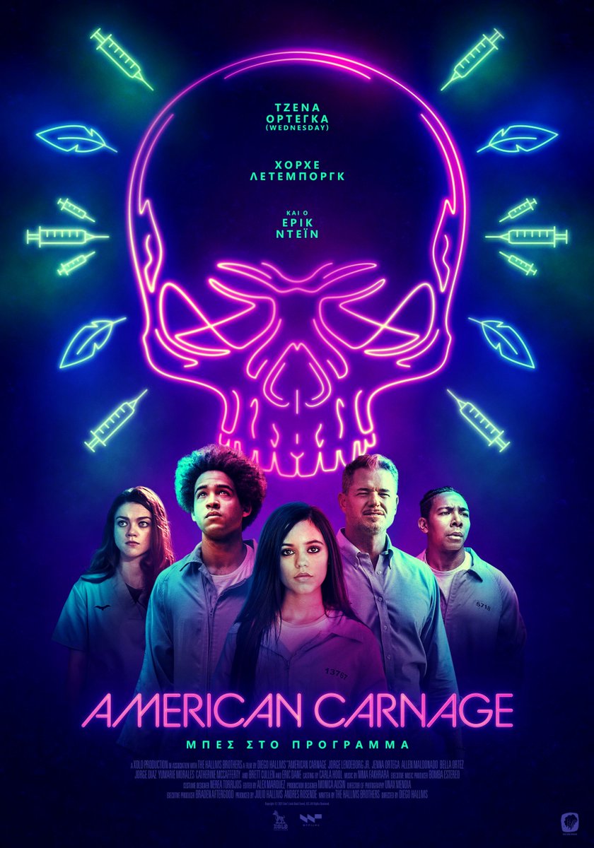 #review #Κριτική της κωμωδίας τρόμου
#AmericanCarnage

facebook.com/bitsiosreviews

#DiegoHallivis #JulioHallivis #BrettCullen #EricDane #GetOut #Wednesday #JennaOrtega #WeirdWave

Trailer: youtube.com/watch?v=uIbYMX…

@weirdwavegr