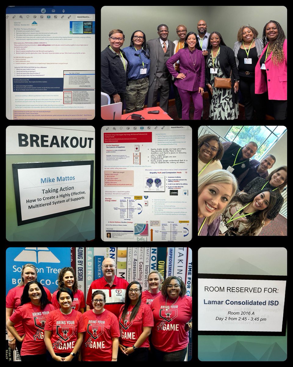 DocOfHighHopes's tweet image. Thank you @LamarCISD for allowing building principals the opportunity to attend The PLC at Work Institute! We really delved into the work of becoming better Instructional Leaders, learned from some dynamic professionals, &amp;amp; had great collaborative conversations! #PLCatWork