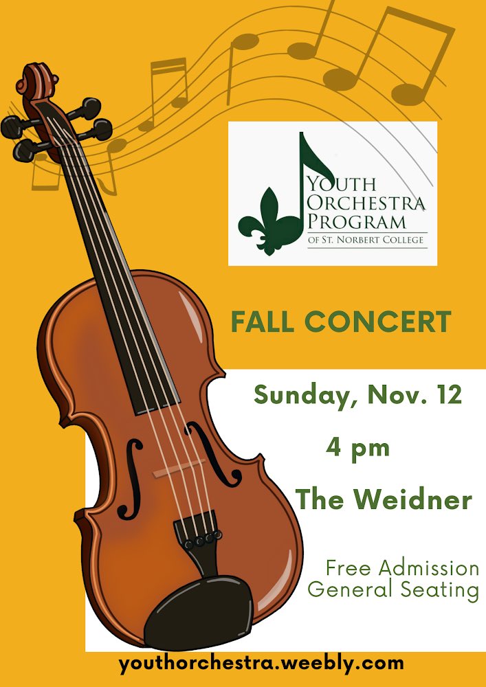 Support your peers at the SNC Youth Orchestra Program concert this weekend, Sunday, November 12th! 
You’ll see familiar faces on stage; a large number of students who participate in this program are also music students at Bay Port High School—both orchestra AND band!