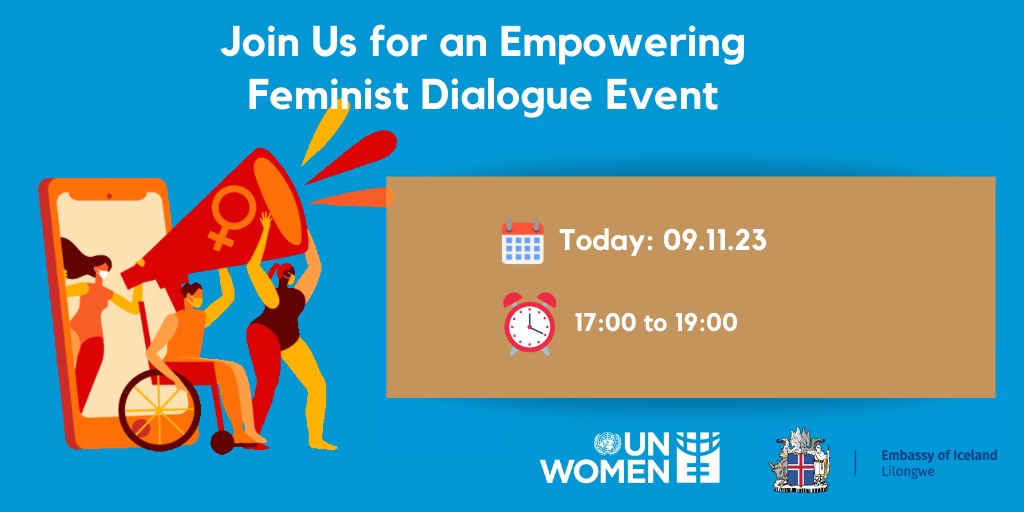 Why does feminism matter?
Join our dialogue event today, which is hosted by the Embassy of Iceland  in Lilongwe🇲🇼  to discuss the significance of feminist movements. It's a collective effort to create a more inclusive and equal world.
#FeminismMatters #EqualityForAll