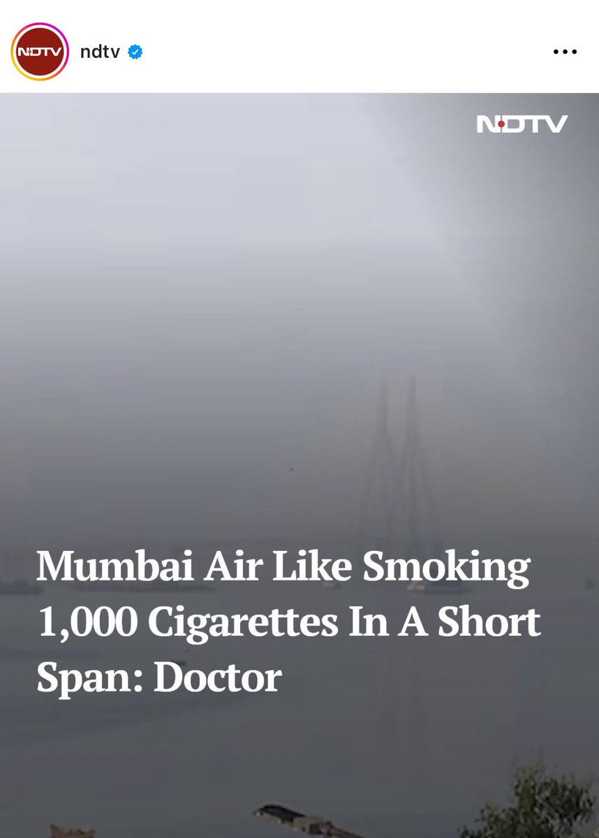 Now don’t say this is cause of #StubbleBurning ! 
#mumbai #AQI
