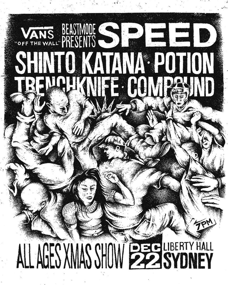 lastriderecords's tweet image. All ages show in Sydney for @gangcalledspeed to round out the year. December 22 at Liberty Hall. $10k from show proceeds donated to @WomenEmergency. Tickets on sale now.