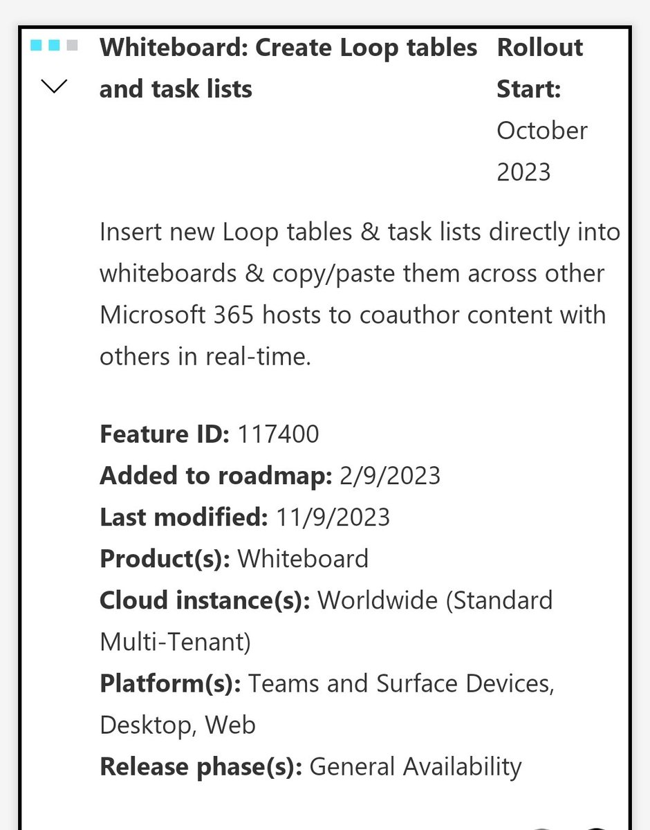 Worrelpa's tweet image. Insert #MicrosoftLoop table and task list components inside #MicrosoftWhiteboard