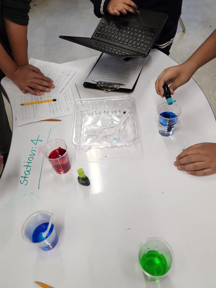 Our grade 7s applied their learning in science by creating homogeneous &amp; heterogeneous mixtures. It got messy, but is there any better way to learn than this!! (they also tidied it all up when they were done!) 🔍🫧 <a href="/DesmondHDSB/">Viola Desmond Public School</a> <a href="/HDSBScienceTech/">HDSB Science & Technology</a>