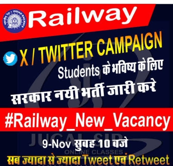 MukeshBangra12's tweet photo. #Railway_New_Vecancy

I Requested to narendramodi ji, Aspirants have waited a long time, give them a chance soon so that they can prove themselves.

@AshwiniVaishnaw https://t.co/eZrNRQxhDT