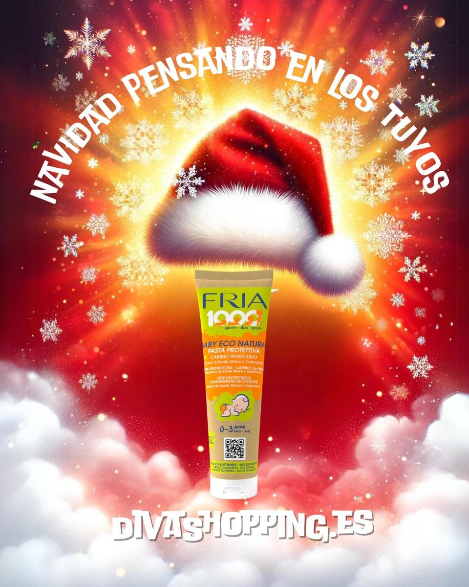 Navidad pensando en los tuyos con #FRIA1000Días. Esta Navidad🎄, protege lo que más amas. Nuestra Pasta Protectora 🧴 es tu aliado contra irritaciones. ¡Por una piel sana bajo el árbol! 🎁👶De 0-3 años

Visitanos en divashopping.es

#CuidadoInfantil #NavidadConFRIA