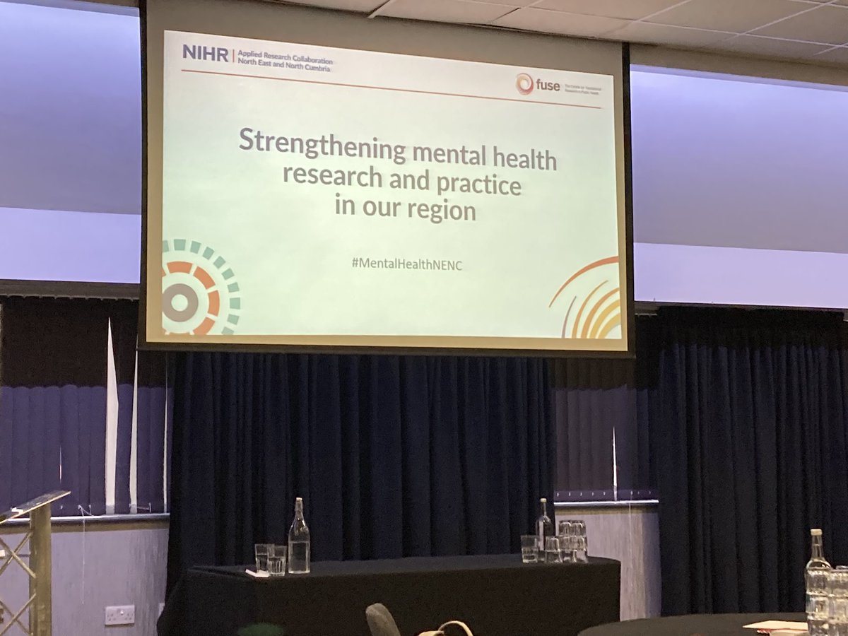 With @Rachel2McDonald and @CarolineClaisse at @NIHR_ARC_NENC and @fuse_online joint event on strengthening mental health research and practice in our region presenting a suite of projects linked to maternal mental health and health inequalities later #mentalhealthnenc