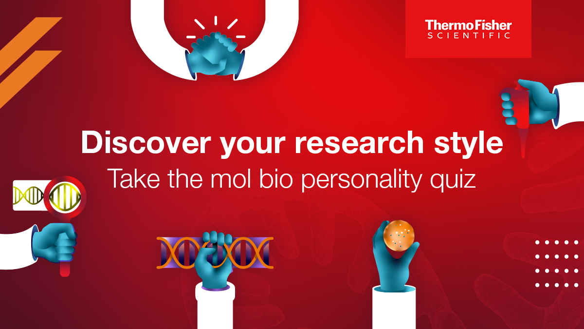 AppliedBio's tweet image. Time to kill between assays? 
 
Take our Mol Bio research style quiz! Share with friends and colleagues and compare your results. 

Let us know in the replies what you got! Take the quiz 👉 spr.ly/6011uXoG7 

#iLoveMolBio #personalityquiz #molecularbiology