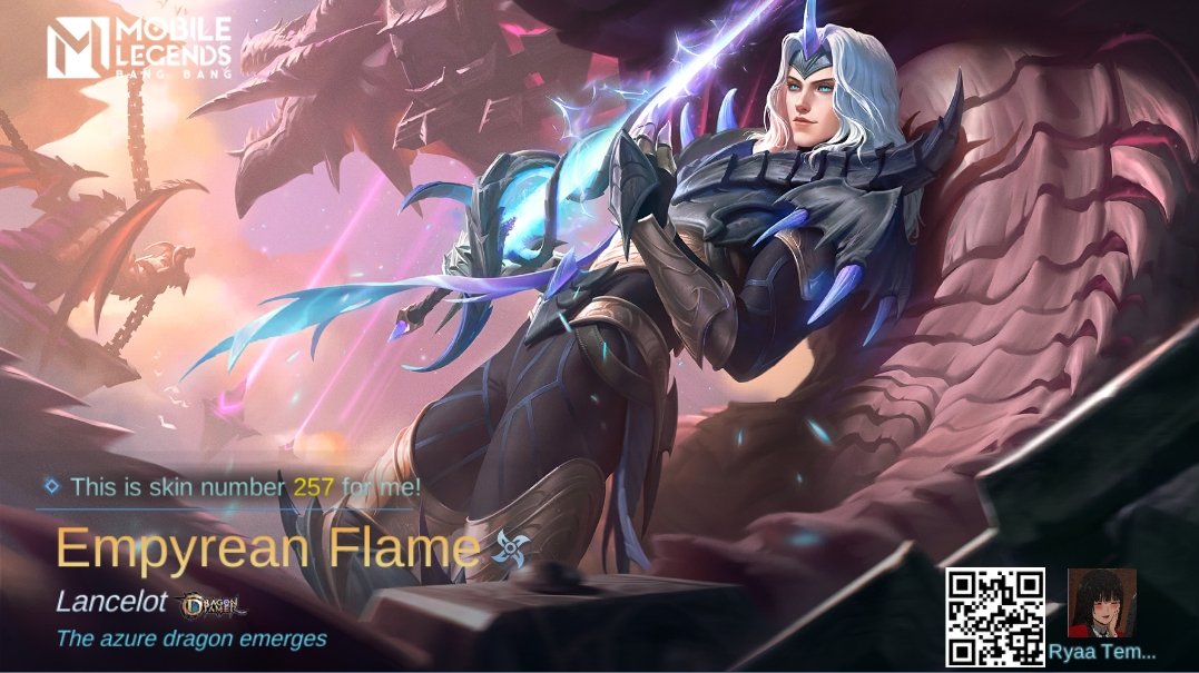 rennpendragon_'s tweet photo. I just obtained a new skin Empyrean Flame in Mobile Legends: Bang Bang! Let's face off against the world's best MOBA players together! 
https://t.co/zZ5K9OBTWw https://t.co/YnRpZ1ASMz