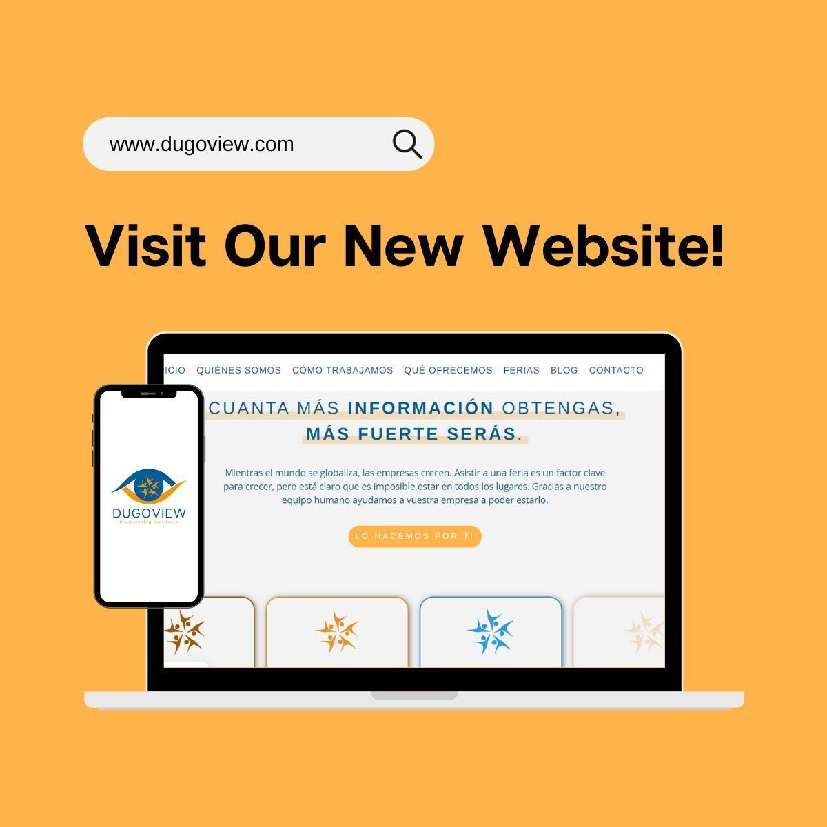 Dugoview's tweet photo. ¡Bienvenidos a @Dugoview! 🆙🌎
🆕👀 Un servicio novedoso e inexistente. Donde el primer interesado eres tú.
☕🍺 Siéntate tranquilamente con un café o una cerveza y visita nuestra nueva web donde encontraréis toda la información. https://t.co/1nZ8igkB3p
#empresa #newebsite https://t.co/uJZvCWc4mk