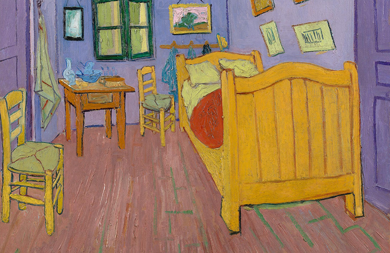 vangoghmuseum's tweet photo. 🎨 Discover the true colours of Vincent's bedroom! Did you know it originally looked different? This digital colour reconstruction allows you to experience the peaceful mood that Van Gogh intended by using specific colour combinations. (1) https://t.co/y6MTD0krWF
