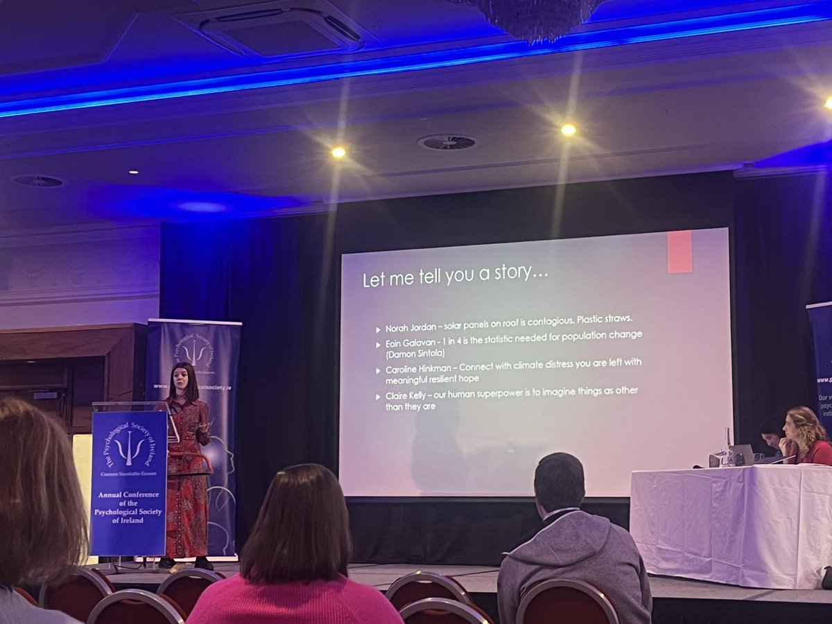 SIGPeP's tweet photo. Next up Dr Claire Crowe @SIGPeP talking about #ClimateChange @PsychSocIreland and how do we engage each other and engage children as an opportunity for kids to play outdoors #ClimateChange #PaediatricPsychology #ForestSchool https://t.co/J2fFskt6dS