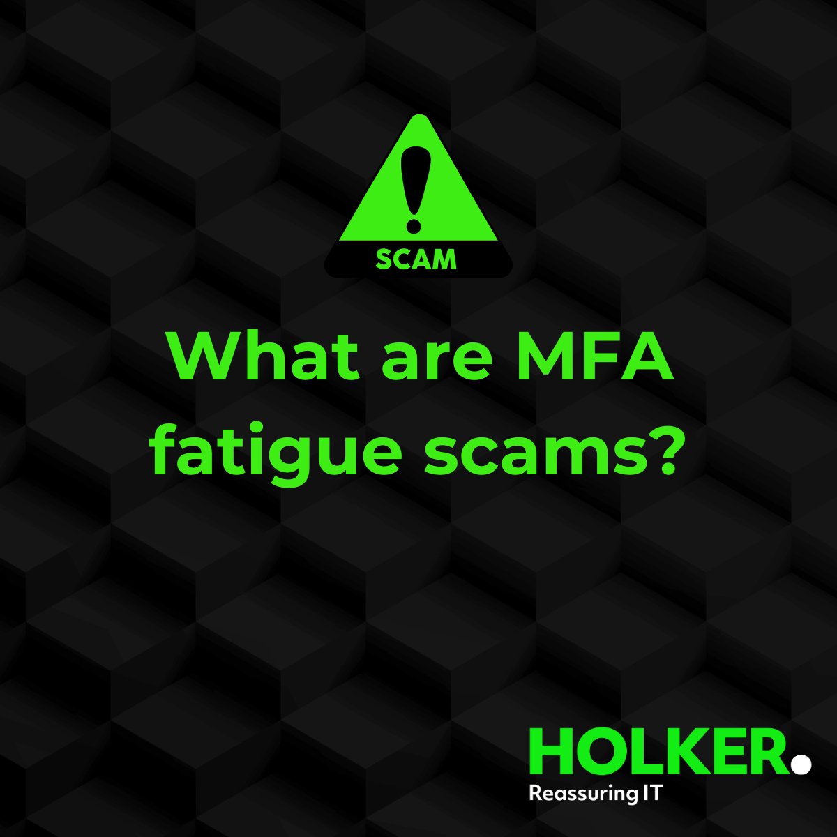 #MFA scams are when #cybercriminals bombard you with prompts to trick you into verifying your identity to access your account.

#TopTips

🟢 Use strong passwords
🟢 Don’t approve an MFA prompt you didn't request
🟢 Change your password if you receive a prompt you didn't request