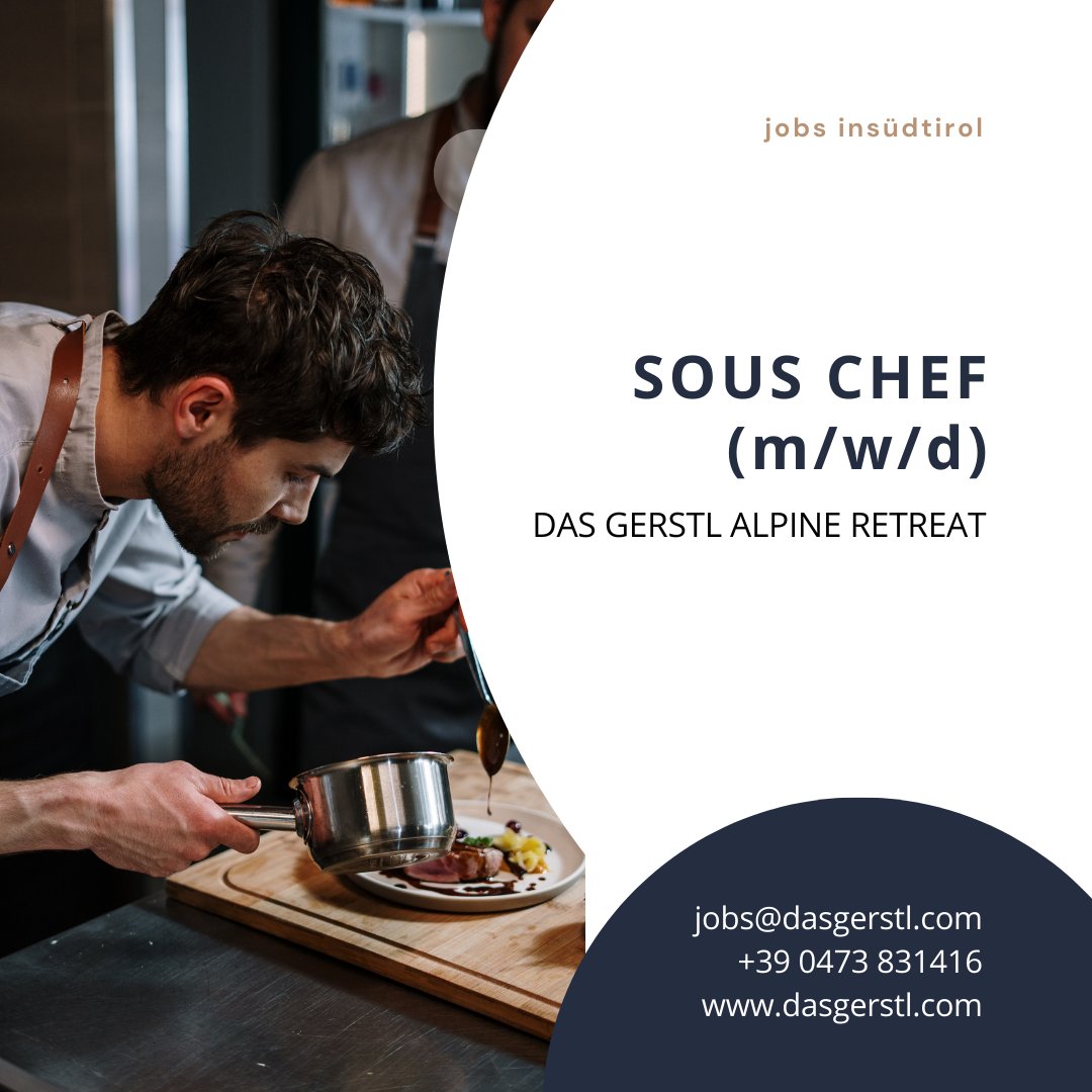 Bist du bereit für #dasgerstluniqueteamfeeling ? 🚀

Dann ergreife JETZT deine Chance und bewirb dich doch einfach! 🌟

👉🏻 t.ly/9NzZw

#dasgerstl #dasgerstlfeeling #Jobangebot #Südtirol #Insüdtirol #jobsinsüdtirol #Burgeis #Vinschgau