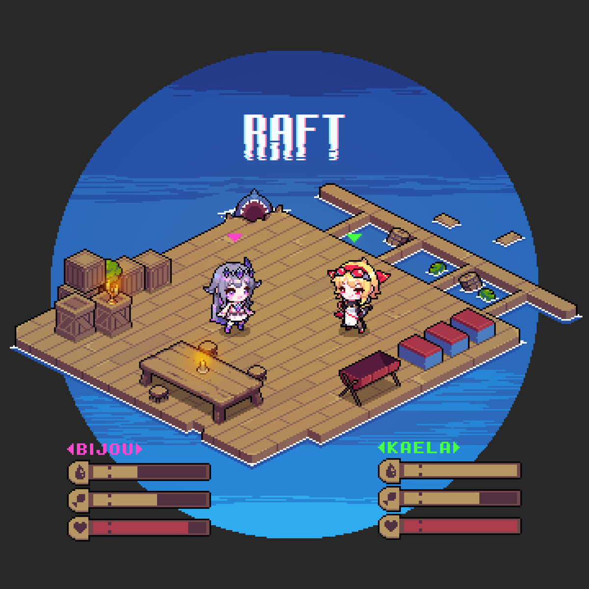kkaebibi's tweet photo. #hololive #HololiveEN #ホロライブ #bijouwled #inKaela #pixelart #ドット絵 

[ Koseki Bijou &amp; Kaela Kovalskia ]
비쥬와 카엘라 조합은 행복이다😊 https://t.co/JeBr9ZHXnd