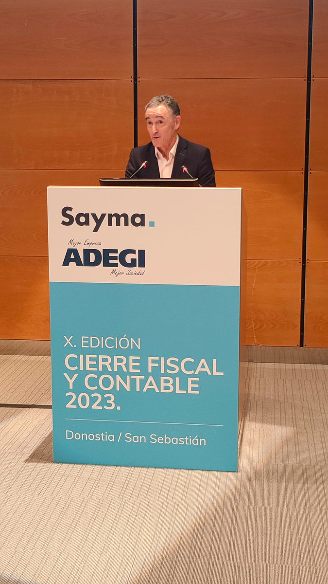 ADEGI's tweet photo. 🙌🙌¡Hoy celebramos la X. edición del CIERRE FISCAL Y CONTABLE del ejercicio 2023 junto a #SAYMA! https://t.co/R5611PVYC4