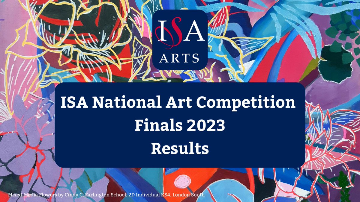 🎨 Exciting news! 🏆 The 2023 ISA National Art Competition Finals results are in! 🌟 Check out the amazing talent on our website. Huge congrats to all the finalists! 🙌👏🖼️ Our judges had a tough time with so much outstanding artwork. Results here: buff.ly/47bUFeY