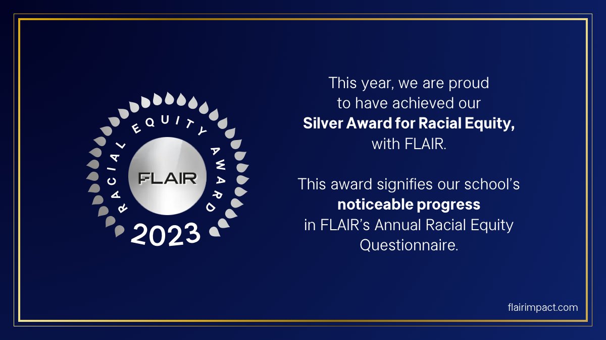 cranleighschool's tweet image. We are delighted to have been awarded the Silver Award for Racial Equity with @flairimpact. 

This highlights the priority of our Equity, Diversity and Inclusion commitment within the School.

To read more about EDI at Cranleigh, visit here: cranleigh.org/.../equity-div…