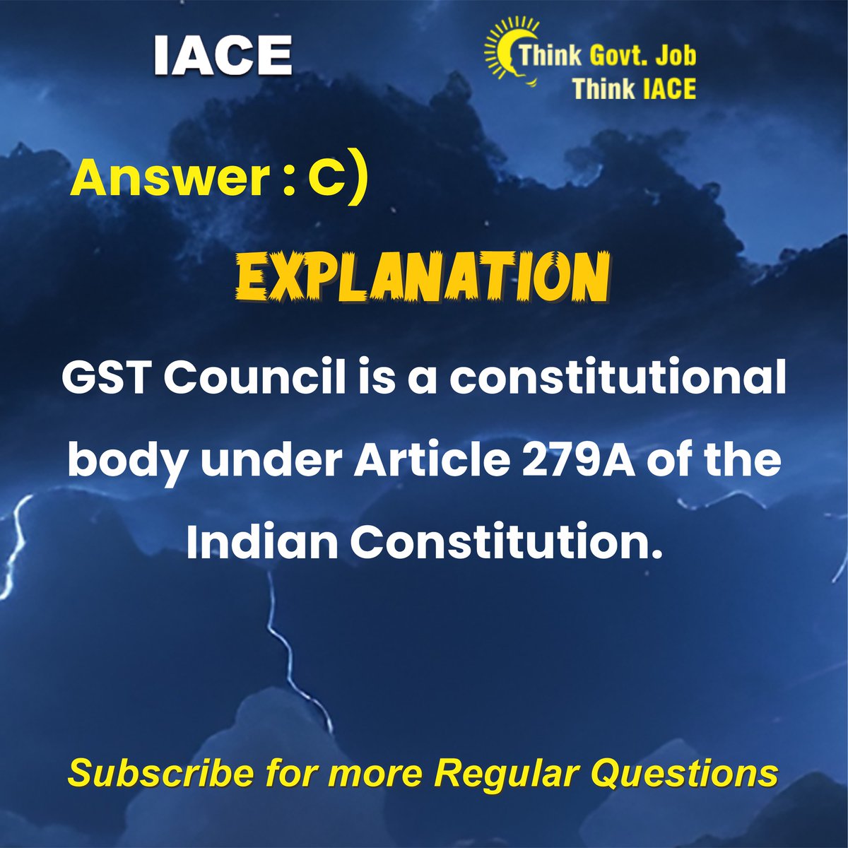 Hyd_IACE's tweet image. IACE Economy Question: What&apos;s the significance of articles in economic policies? Swipe left for the breakdown! 📈💡 #IACEEconomyInsights #ArticleAnalysis #EconQuestions #SwipeForAnswers #India #articles #constitution #gstcouncil #article279a #iace #govtjobs #govt #govtexams
