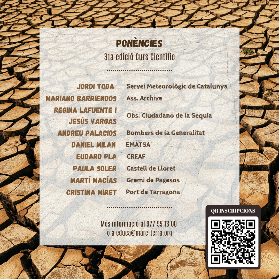Mare Terra (@mare_terra) on Twitter photo Comencem el XXXI Curs Científic amb la inauguració, han intervingut:
👉<a href="/Ajuareza/">Ángel Juárez</a> president de Mare Terra
👉<a href="/solanell/">Saül Garreta</a> president del <a href="/PortTarragona/">Port Tarragona</a>
👉<a href="/ngarcialatorre/">Nacho</a> 4rt tinent d'alcalde de <a href="/TGNAjuntament/">Ajuntament de Tarragona</a> Comencem el XXXI Curs Científic amb la inauguració, han intervingut:
👉<a href="/Ajuareza/">Ángel Juárez</a> president de Mare Terra
👉<a href="/solanell/">Saül Garreta</a> president del <a href="/PortTarragona/">Port Tarragona</a>
👉<a href="/ngarcialatorre/">Nacho</a> 4rt tinent d'alcalde de <a href="/TGNAjuntament/">Ajuntament de Tarragona</a>