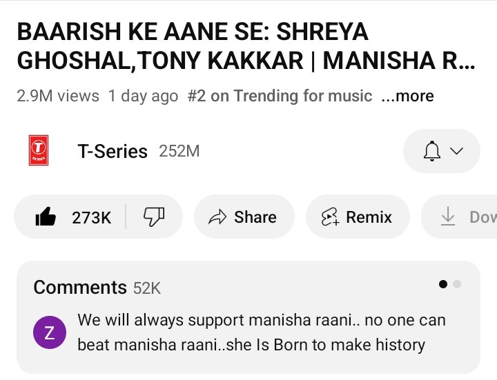 Miracle00020701's tweet photo. 3 Million soon
Atleast Today should be complete 4M.
Keep Streaming guys
Song has a vibe.🔥
#ManishaRani #ParthSamthaan 
#BaarishKeAaneSe https://t.co/Qp7Uh8SY3t