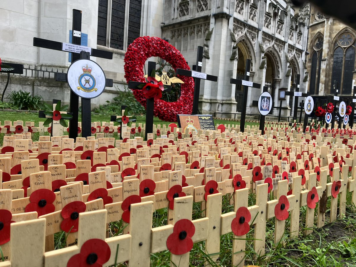wabbey's tweet photo. Today we will open the Field of Remembrance outside in the grounds of Westminster Abbey.

Now in its 95th year, the Field is a poignant tribute to the fallen of the First and Second World Wars and more recent conflicts.

#Remembrance
#LestWeForget https://t.co/40cJTGduZr