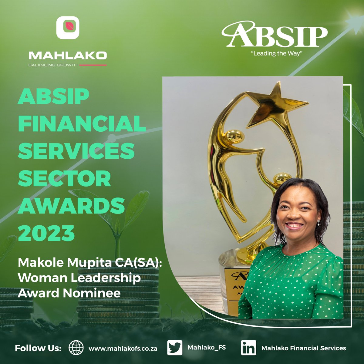 We are excited to share that our Executive Director, Makole Mupita has been nominated for the ABSIP Woman Leadership Award. This is a testament of her exceptional expertise and dedication in the financial services sector.
#awards2023 #ABSIP #nominee #financialservices #leadership